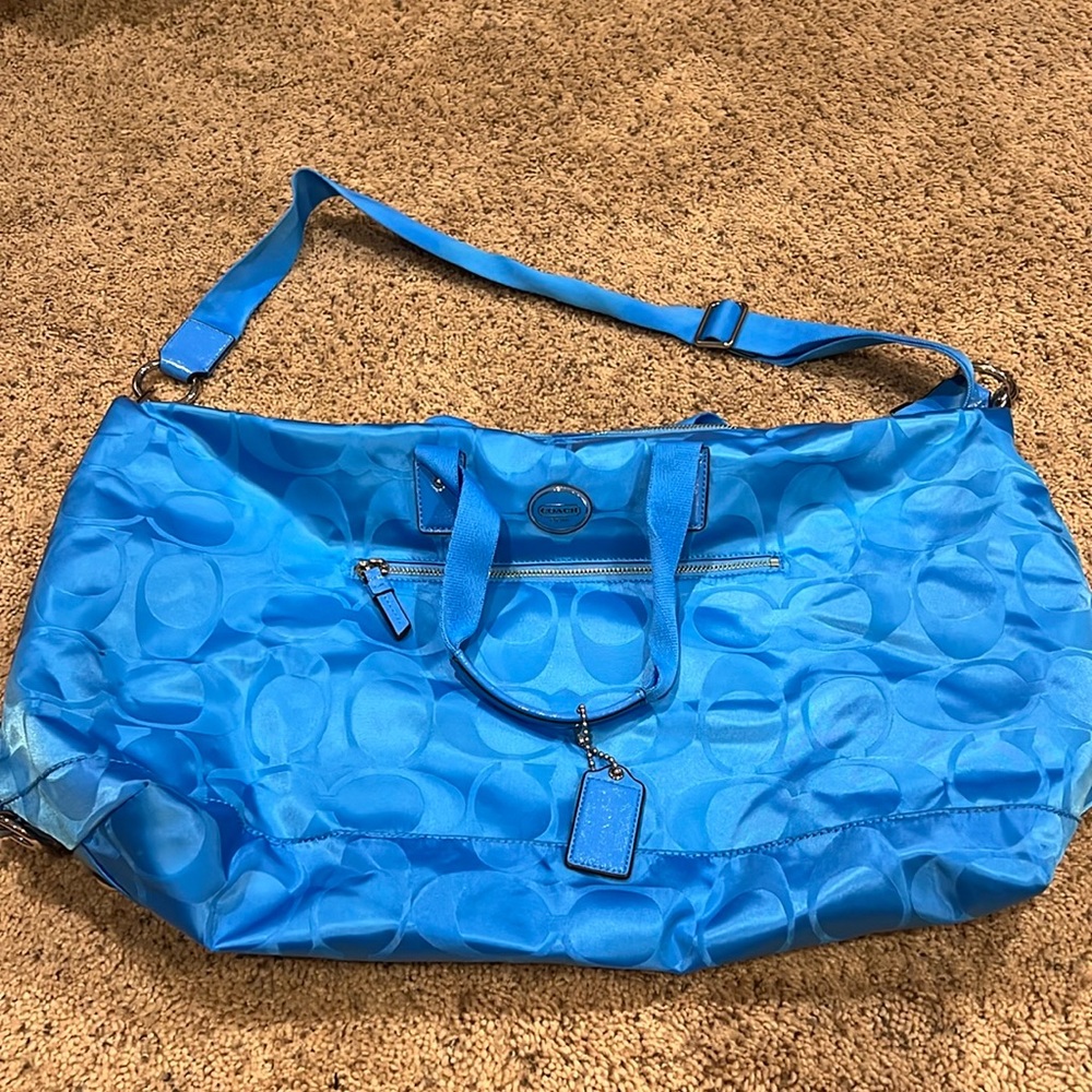 Coach nylon duffle like new